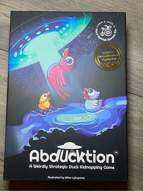 EUC Abducktion Strategy Board Game — Colorful Duck Artwork